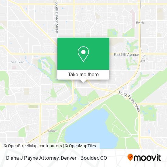 Diana J Payne Attorney map