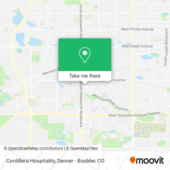 Cordillera Hospitality map