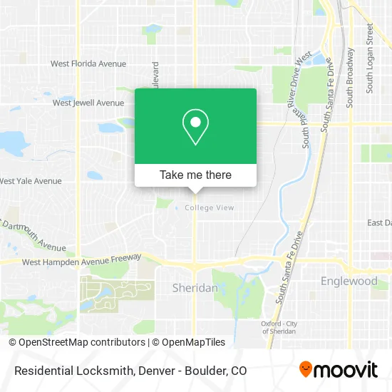 Residential Locksmith map