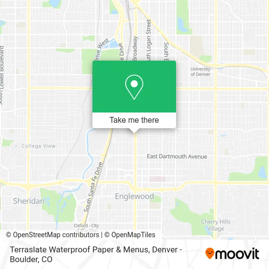 Terraslate Waterproof Paper & Menus map