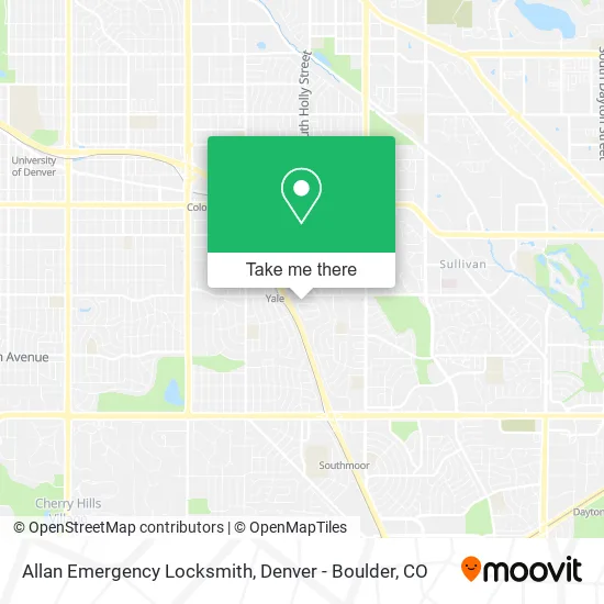 Mapa de Allan Emergency Locksmith
