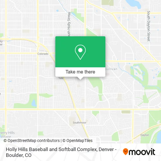 Mapa de Holly Hills Baseball and Softball Complex