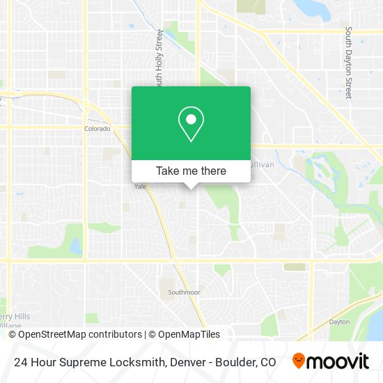 Mapa de 24 Hour Supreme Locksmith