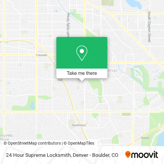Mapa de 24 Hour Supreme Locksmith