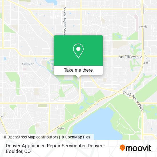 Mapa de Denver Appliances Repair Servicenter