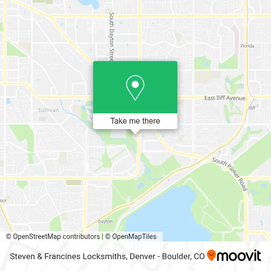 Steven & Francines Locksmiths map