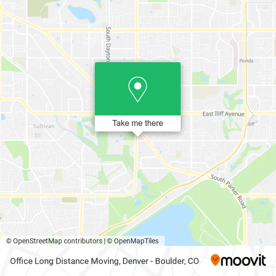 Office Long Distance Moving map