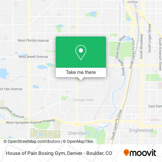 Mapa de House of Pain Boxing Gym