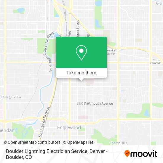 Boulder Lightning Electrician Service map