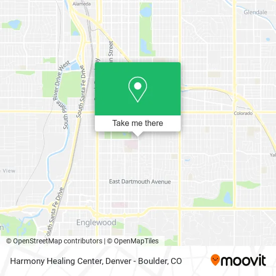 Harmony Healing Center map