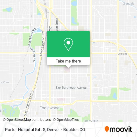 Porter Hospital Gift S map