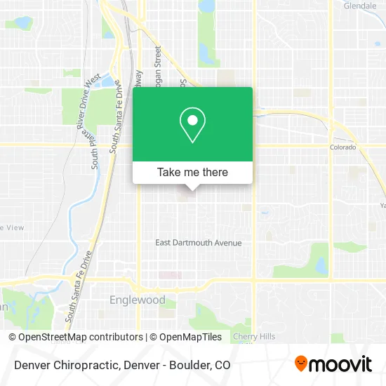 Denver Chiropractic map
