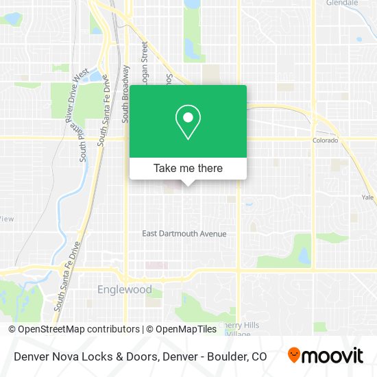 Denver Nova Locks & Doors map