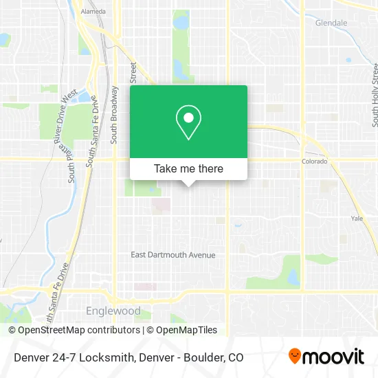 Denver 24-7 Locksmith map