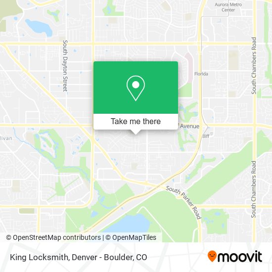 King Locksmith map