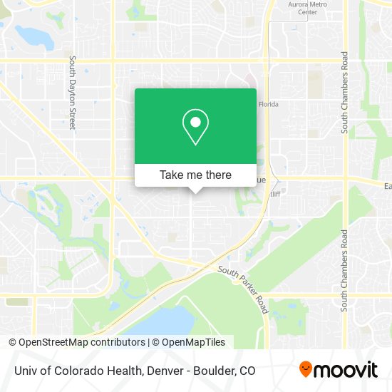 Mapa de Univ of Colorado Health