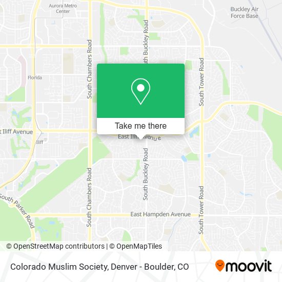 Colorado Muslim Society map