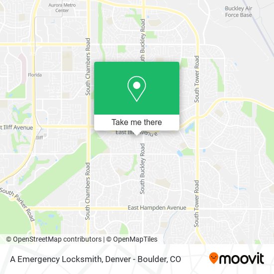 Mapa de A Emergency Locksmith