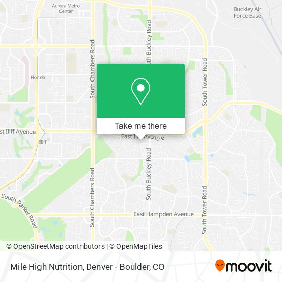 Mile High Nutrition map