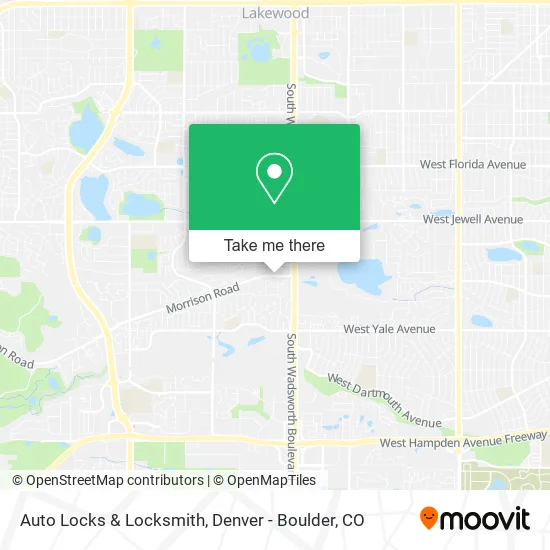 Auto Locks & Locksmith map