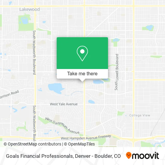 Goals Financial Professionals map