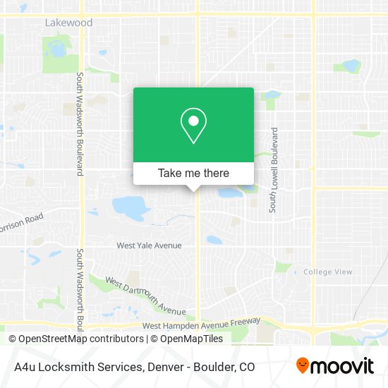 A4u Locksmith Services map