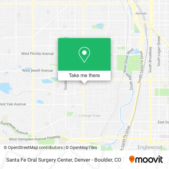 Santa Fe Oral Surgery Center map