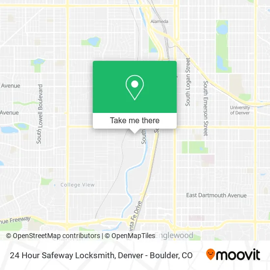 24 Hour Safeway Locksmith map