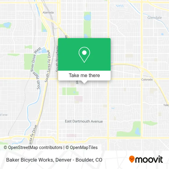 Baker Bicycle Works map