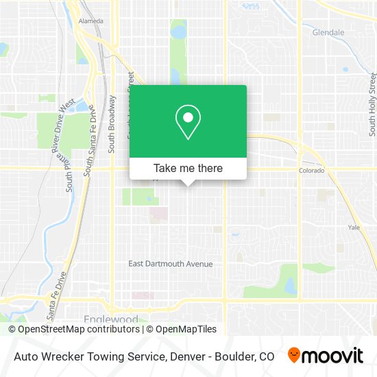 Auto Wrecker Towing Service map