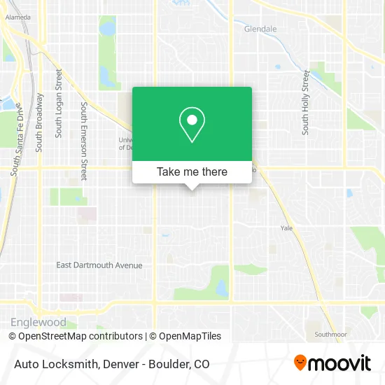 Auto Locksmith map