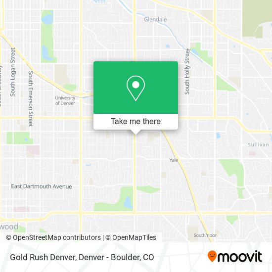 Gold Rush Denver map