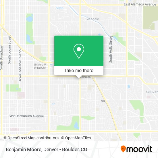 Benjamin Moore map
