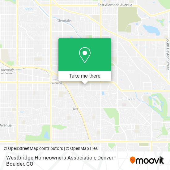 Mapa de Westbridge Homeowners Association