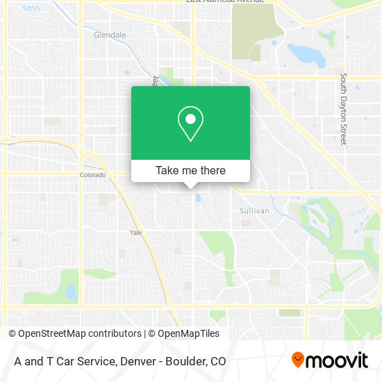 A and T Car Service map