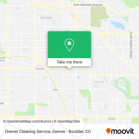 Dnever Cleaning Service map