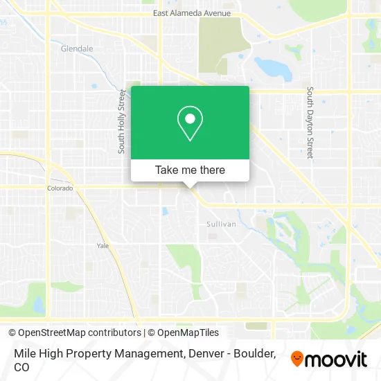 Mile High Property Management map