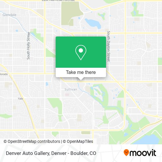 Denver Auto Gallery map