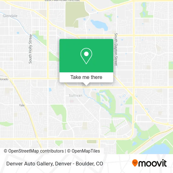 Denver Auto Gallery map