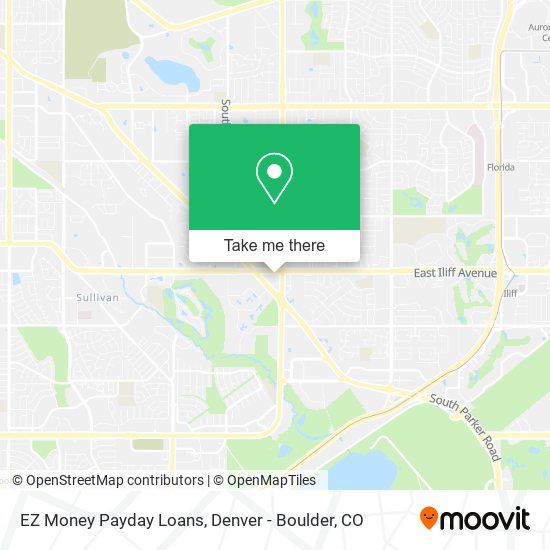 Mapa de EZ Money Payday Loans