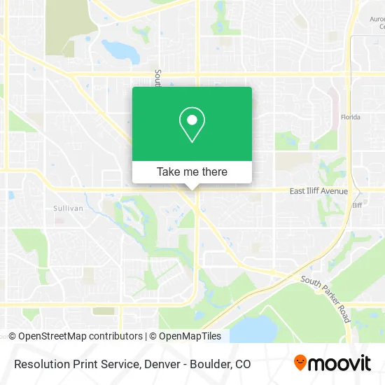 Resolution Print Service map