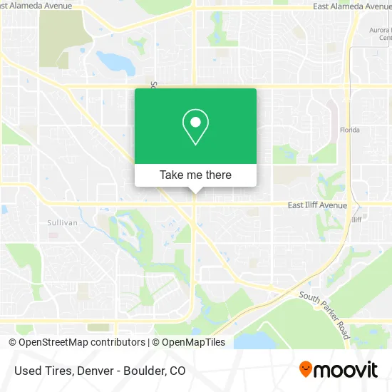 Used Tires map