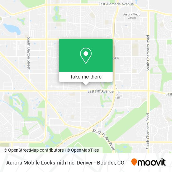 Aurora Mobile Locksmith Inc map