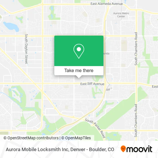 Mapa de Aurora Mobile Locksmith Inc