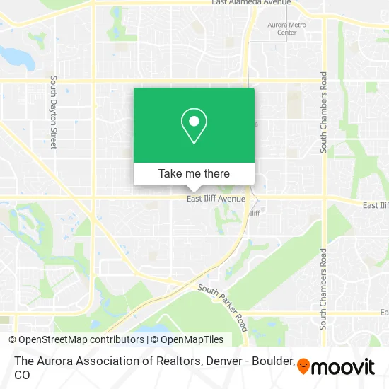 Mapa de The Aurora Association of Realtors