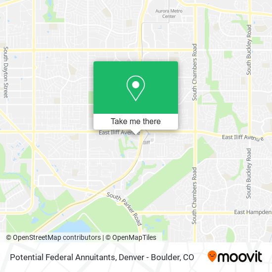 Potential Federal Annuitants map