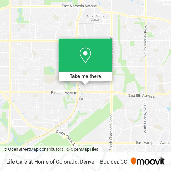 Mapa de Life Care at Home of Colorado