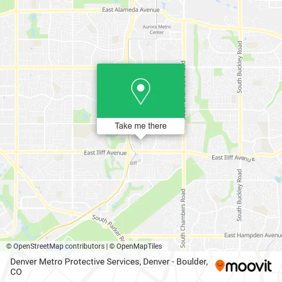 Mapa de Denver Metro Protective Services