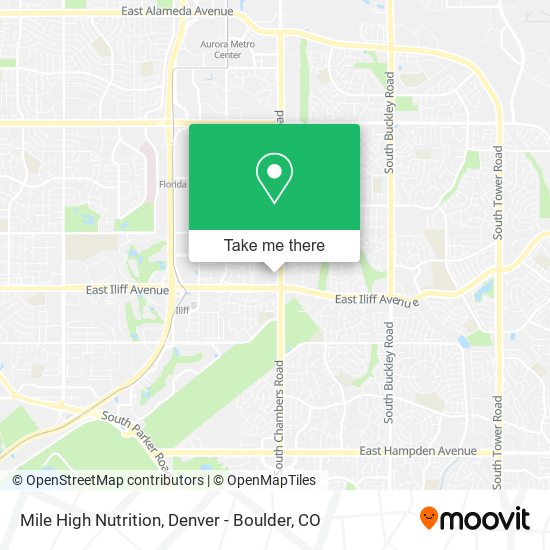 Mile High Nutrition map