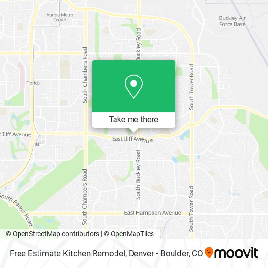 Free Estimate Kitchen Remodel map